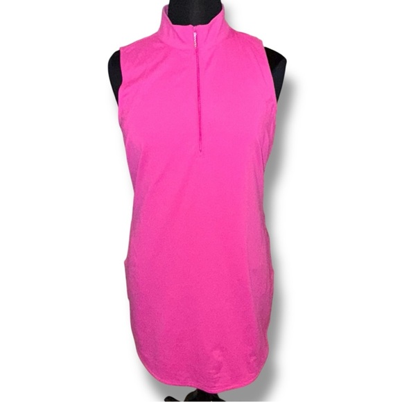 TOMMY BAHAMA Aubrey IslandZone® Mock Dress - XL Very Berry - Picture 2 of 12